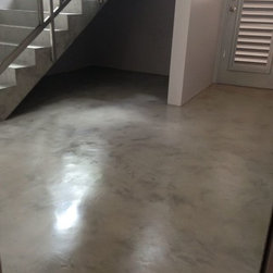 Floor & Stairs: Microfloor Classic in medium gray - Flooring