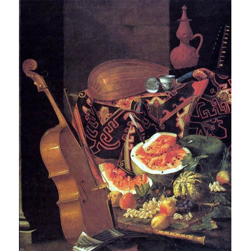 Cristoforo Munari Still-Life With Musical Instruments and Fruit