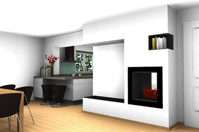 Entwurf Küchen- Wohnbereich  |   in Projektierung