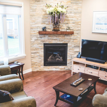 Open concept living room area