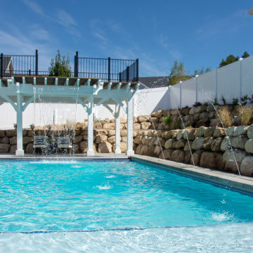 All-in-ONE: Pavilion, Deck, Diving Platform, Waterfall, Swimming FUN!