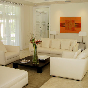 By J Design Group – Living room – Family room - Miami Interior Designers – Moder