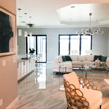 The openess of the main living area is a real feature in this model
