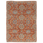 KAS - KAS Morris 2230 Spice Chloe Area Rug, 7'6"x9'6" - Our Morris rugs portray the beauty of old world tradition with a modern twist. Hand-woven jute and polyester chenille chindis designed with vibrant and trendy colors in distressed traditional prints. Keeping the tradition authentic, these rugs are made in India and have a low 0.25" pile height. These rugs are a beautiful accent piece whether your style is classic and traditional or unique and trendy.