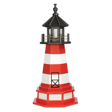 Assateague Hybrid Lighthouse, Replica, 3 Foot, Standard, With Base