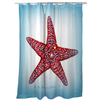 Betsy Drake Starfish Shower Curtain