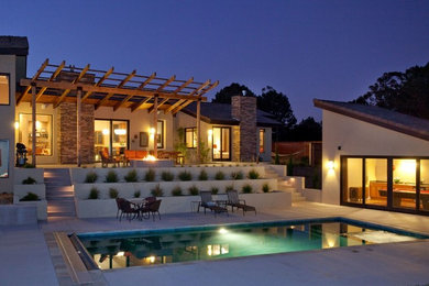 Example of a trendy exterior home design in Santa Barbara
