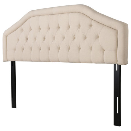 GDF Studio Gaultney King, Cal King Beige Headboard