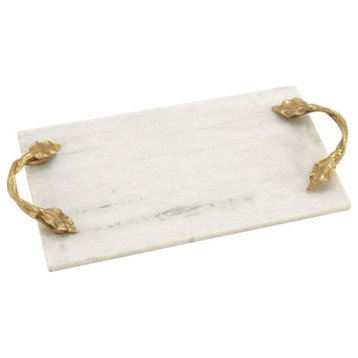 Glam White Marble Tray 49639