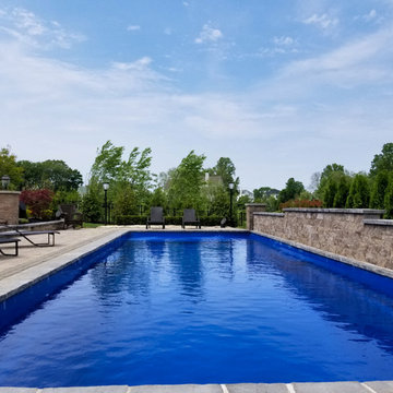 Fiberglass Pool Installation & Back Yard Makeover - Lincroft NJ