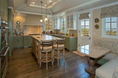 Elegant kitchen photo in Santa Barbara