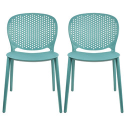 Midcentury Outdoor Dining Chairs by 2xhome