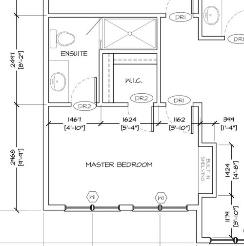 Long narrow bedroom layout and bed size choice need advice