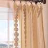 Cleopatra Gold Embroidered Sheer Curtain Single Panel, 50"x120"