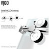 VIGO 38"x38" Frameless Round 5/16" Shower, Right-Sided Door, Chrome
