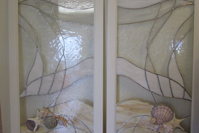 Inspiration for a coastal hallway remodel in Boston