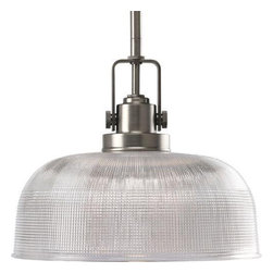 Progress Lighting P5026-81 Archie Collection 1-Light Pendant, Antique Nickel - Pendant Lighting