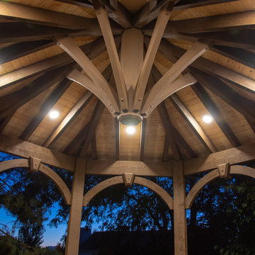 Entertainment Size | Deck w/2-Tone Gazebo & Integrated Power