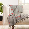 Jaipur Living Hebron Hand-Loomed Tribal Black and Red Throw