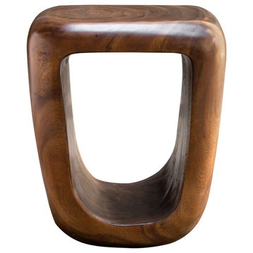 Uttermost Loophole Wooden Accent Stool 25457