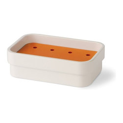 Curva 5147 Free Standing Soap Dish in Orange - Soap Dishes & Holders