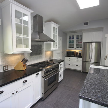 Sleek stainless-steel appliances