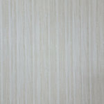 Zambaiti Parati - Ivory off White Cream plain vertical stria lines textured Wallpaper, 8.5'' X 11' - Roll type: Sample