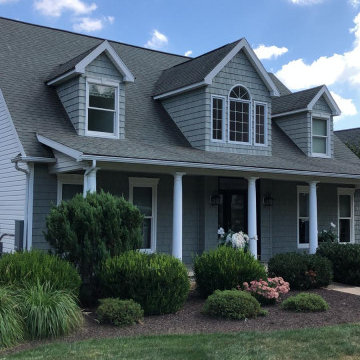 Cedar Impressions Siding with Replacement Windows and Door
