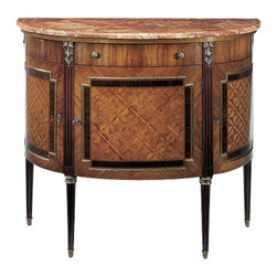 Inviting Home Inc. - Louis Xvi Demilune Cabinet - Accent Chests And Cabinets