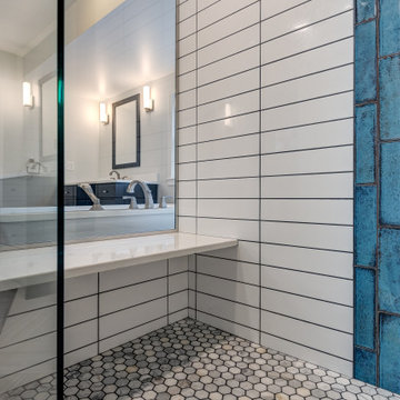 Modern Contemporary Master Bathroom with Argentinian Influence