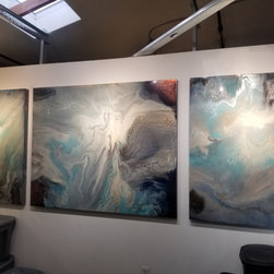 Trilogy triptych - Mixed Media Art