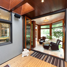 sunroom with pass through