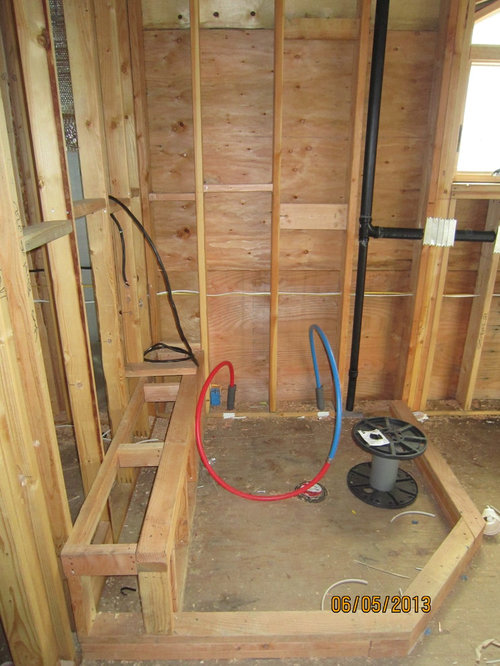 need help with multi jet shower placement & for plumbi