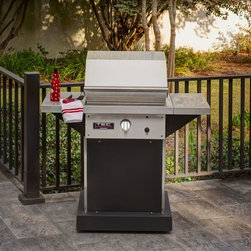 TEC Patio FR Infrared Grill on Black Pedestal 26 Inch - Outdoor Grills