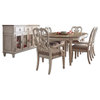 American Drew Southbury Round Dining Set, Fossil Tops and Parchment Bases