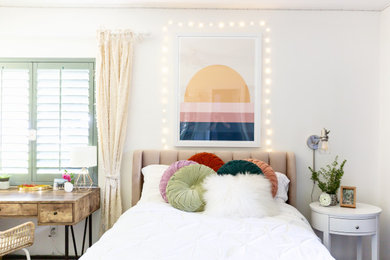 Beach style bedroom photo in Phoenix