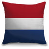 "Netherlands Flag" Pillow 16"x16"