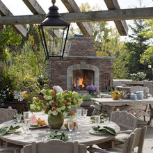 outdoor fireplace