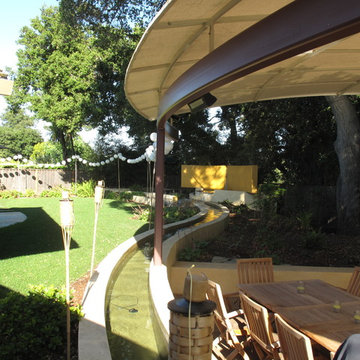 back yard design in saratoga