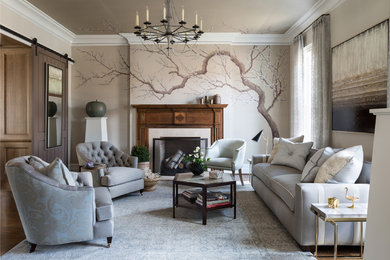Inspiration for a living room remodel in New York