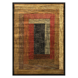 Home Dynamix Royalty Vega Area Rug, Size: 5 x 7, Black