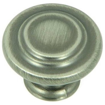 Stone Mill Hardware -Princeton Weathered Nickel 3 Ring Cabinet 1 1/4" Knob