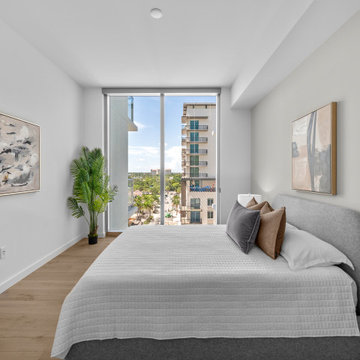Contemporary Guest Bedroom With City Views — Bayso Sarasota