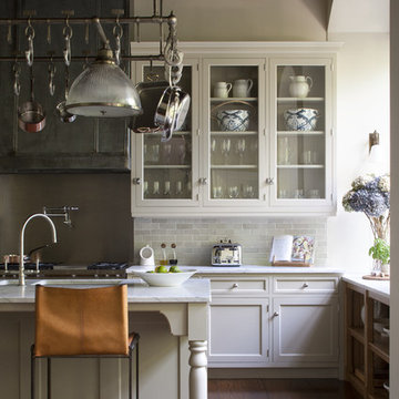 Glazed Kitchen Cabinets - New England Kitchen, London