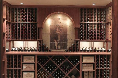 Example of a classic wine cellar design in Other