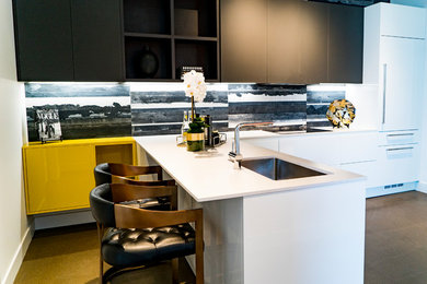 Design ideas for a contemporary kitchen in Toronto.