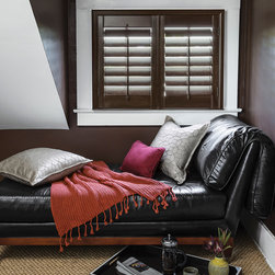Smith & Noble 3 1/2" Louver Wood Shutters - Interior Shutters