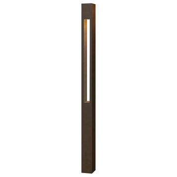 Hinkley 15602BZ-LED Atlantis Square Large LED Bollard, Dark Bronze