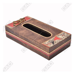 ETHNIC DHOKRA NAPKIN HOLDER - Tissue Box Holders