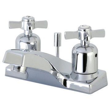 Kingston Brass 4" Centerset Bathroom Faucet With Pop-Up, Polished Chrome